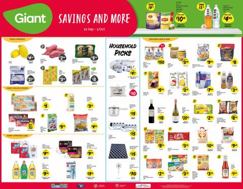 Giant catalogue | Savings And More | 22/09/2022 - 05/10/2022