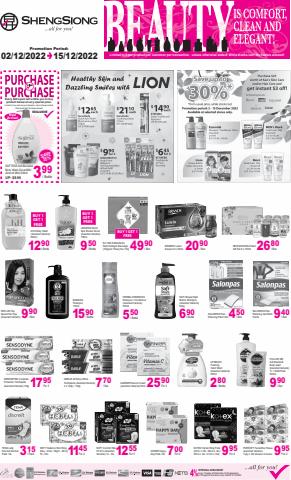 Offer on page 1 of the Beauty Fair Promotion catalog of Sheng Siong