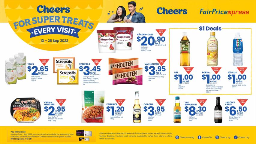 Cheers catalogue in Singapore | Super Treats | 14/09/2022 - 26/09/2022