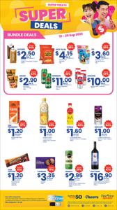 Offer on page 1 of the Super Treats catalog of Cheers