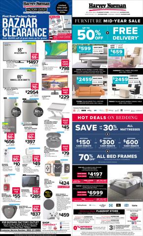 Harvey Norman catalogue | Factory Outlet Bazaar Clearance 21 May | 20/05/2022 - 27/05/2022