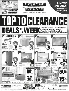 Home & Furniture offers | Factory Outlet 1 Apr in Harvey Norman | 31/03/2023 - 07/04/2023