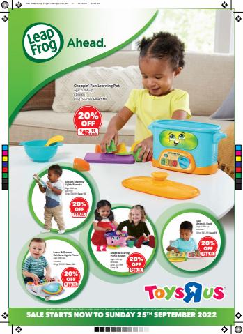 Toys R Us catalogue in Singapore | Toys"R"Us Singapore - LeapFrog Flyer | 07/09/2022 - 25/09/2022
