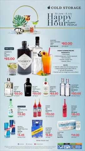 Supermarkets offers in Singapore | Cocktail Fair in Cold Storage | 30/06/2022 - 06/07/2022