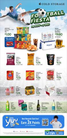 Offer on page 1 of the Football Ad catalog of Cold Storage
