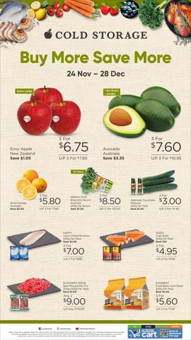 Supermarkets offers in Singapore | Fresh Month End Promotion in Cold Storage | 24/11/2022 - 28/11/2022
