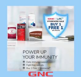 GNC offers in the GNC catalogue ( Expires tomorrow)