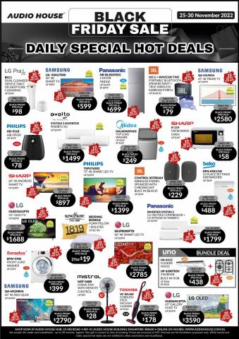 Electronics & Appliances offers in Singapore | Offers Audio House Black Friday in Audio House | 25/11/2022 - 30/11/2022
