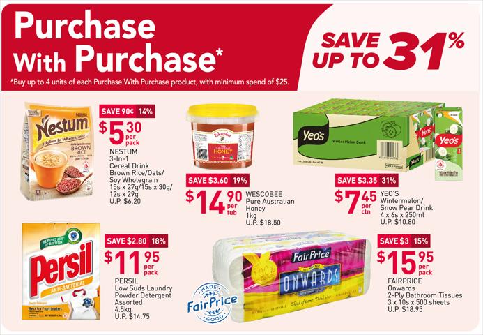 Supermarkets offers | Purchase with Purchase in FairPrice | 19/05/2022 - 25/05/2022