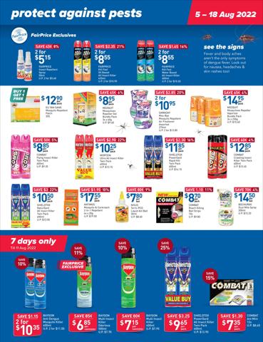 Supermarkets offers | Protect Against Pests in FairPrice | 05/08/2022 - 18/08/2022