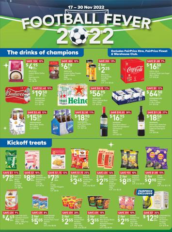 Offer on page 2 of the Football Fever 2022 catalog of FairPrice