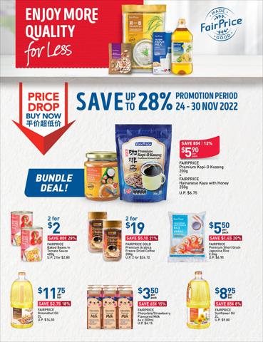 FairPrice catalogue in Singapore | Enjoy More Quality For Less | 24/11/2022 - 30/11/2022