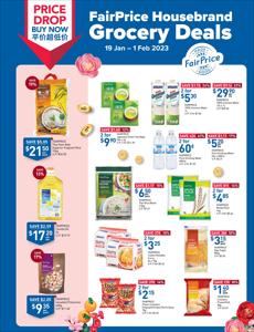 Offer on page 1 of the FairPrice Housebrand Grocery Deals	  catalog of FairPrice