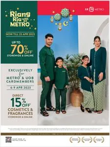 Department Stores offers | Metro Hari Raya Catalogue 2023 in Metro | 27/03/2023 - 23/04/2023