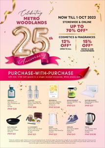 Department Stores offers | Metro Woodlands 25th Anniversary in Metro | 19/09/2023 - 01/10/2023