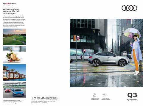 Cars, motorcycles & spares offers in Singapore | Q3 Sportback in Audi | 01/04/2022 - 31/01/2023