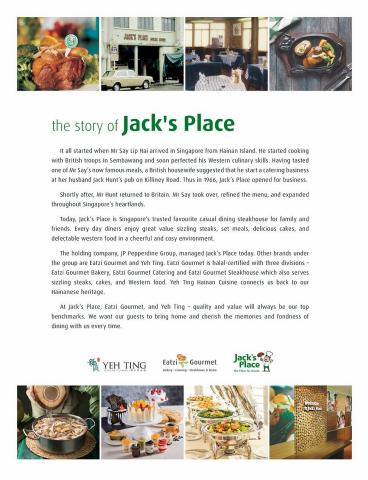 Jack's Place catalogue | Jack's Place Menu | 25/04/2022 - 31/05/2022