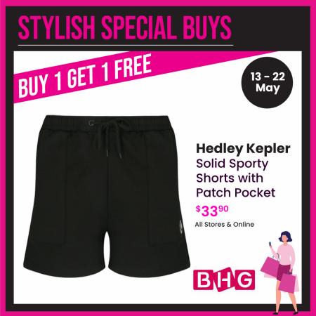 Department Stores offers in Singapore | BHG Buy 1 Get 1 Free! in BHG | 13/05/2022 - 22/05/2022