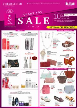 Department Stores offers in the Isetan catalogue ( Expires tomorrow)