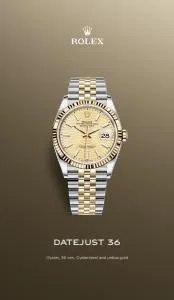 Offer on page 9 of the Rolex Datejust catalog of Rolex