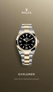 Offer on page 8 of the Rolex Explorer catalog of Rolex