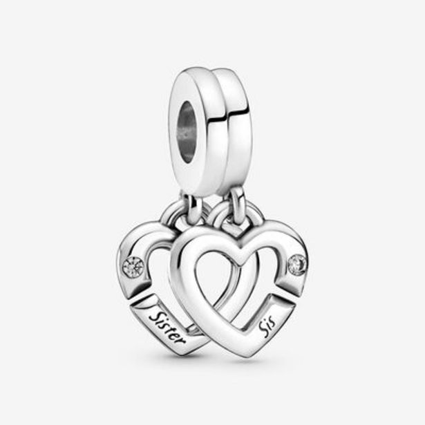 Linked Sister Hearts Split Dangle Charm offers at S$ 89