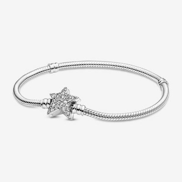 Pandora Moments Asymmetric Star Clasp Snake Chain Bracelet offers at S$ 159