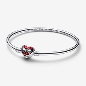Pandora Moments Marvel Spider-Man Mask Clasp Bangle offers at S$ 149 in Pandora