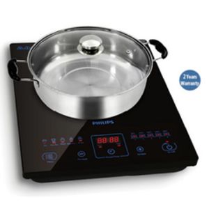 PHILIPS INDUCTION COOKER + STAINLESS STEEL POT (PWP) offers at S$ 74.9 in Isetan