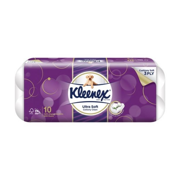 Kleenex Ultra Soft Bath Tissue – Cottony Clean offers at S$ 8.65