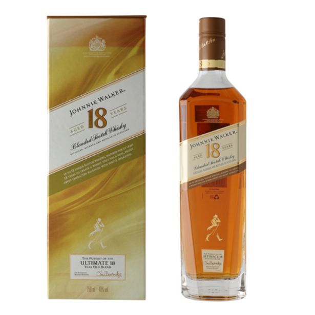 Johnnie Walker 18 Years blended scotch whisky (750ml) offers at S$ 200