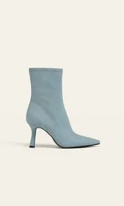 High-heel denim ankle boots offers at S$ 49.99 in Stradivarius