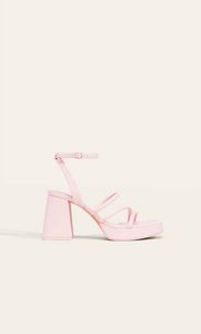 Strappy platform sandals offers at S$ 39.99 in Stradivarius