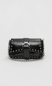 Buckled shoulder bag with studs offers at S$ 19.99 in Stradivarius