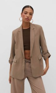 Blazer with rolled-up sleeves offers at S$ 39.99 in Stradivarius