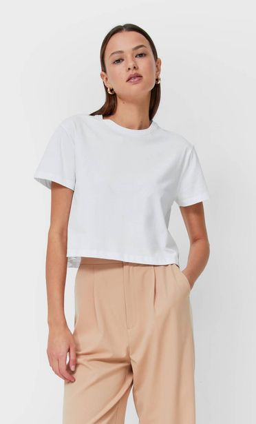 Basic short sleeve crop top offers at S$ 5.99