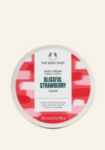 Blissful Strawberry Body Cream offers at S$ 39 in The Body Shop