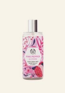 Pink Pepper & Lychee Hair & Body Mist offers at S$ 29 in The Body Shop