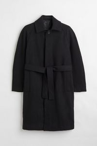 Felted wool-blend car coat offers at S$ 95 in H&M