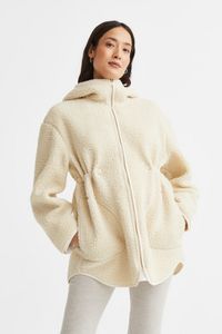 MAMA Hooded teddy jacket offers at S$ 50 in H&M