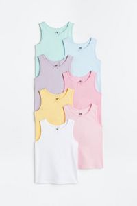 7-pack cotton vest tops offers at S$ 49.95 in H&M