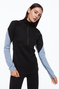 Wool-blend base layer top offers at S$ 84.95 in H&M