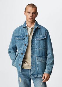 Pockets denim jacket offers at S$ 59.9 in HE by Mango