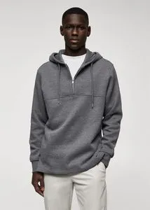 Zipped hoodie offers at S$ 49.9 in HE by Mango