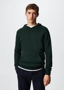 Hood wool-blend sweater offers at S$ 59.9 in HE by Mango