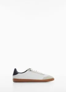 Lace-up leather sneakers offers at S$ 89.9 in HE by Mango