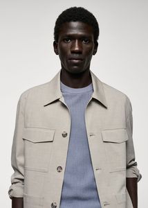Lightweight pocket jacket offers at S$ 109.9 in HE by Mango