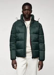 Hooded Water-Repellent Anorak offers at S$ 109.9 in HE by Mango