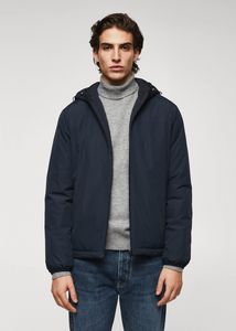 Raincoat hooded jacket offers at S$ 109.9 in HE by Mango