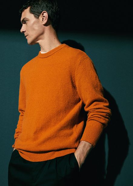 Textured cotton sweater offers at S$ 89.9 in HE by Mango